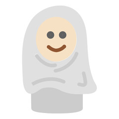 muslim women flat icon