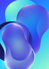 Fluid gradient background. Abstract 3d background. Liquid paints. Banner or sign design. Vector