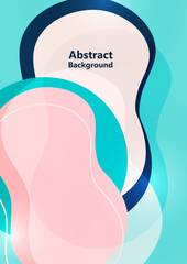 Bright colored fluid. Abstract background. Banner or sign design. Vector