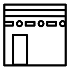 kaaba outline icon