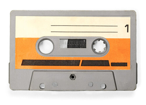 Old Retro Audio Cassette Tape 1980s