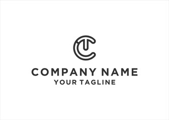 initial Letter TC Logo Design Vector