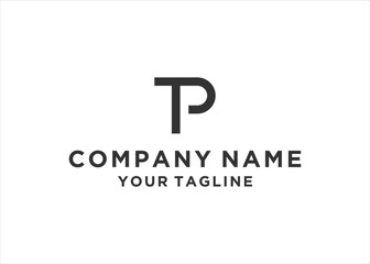 initial Letter TP Logo Design Vector