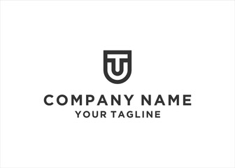  initial Letter TU Logo Design Vector