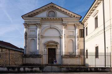Fototapeta na wymiar Chiesa di Santa Maria Nuova Church in Vicenza, Italy