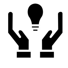 Obraz premium idea glyph icon