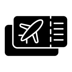 Amazing vector of air ticket, travel pass for flight editable icon