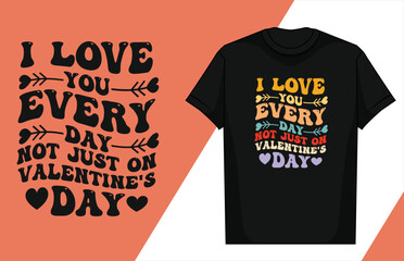 Love typography lettering design love typography t-shirt design valentine typography t-shirt

