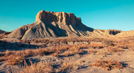 Andalusian desertic landscape- Tabernas near Almeria in Spain