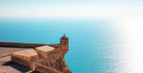 Tourism in Alicante,  Valencia province in Spain- Santa barbara castle