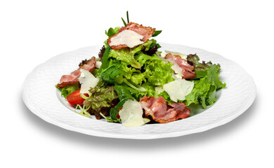 Fresh Healthy salad with meat