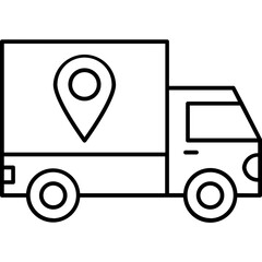 Cargo truck Trendy Color Vector Icon which can easily modify or edit

