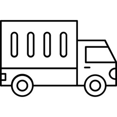 Shipping van Trendy Color Vector Icon which can easily modify or edit
