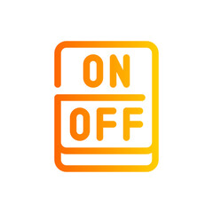 on off gradient icon