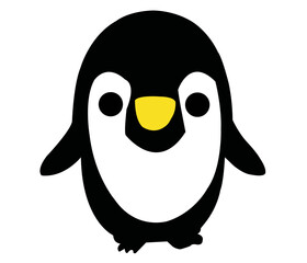 penguin cartoon isolated on white