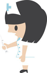 Nurse cartoon character