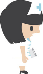 Nurse cartoon character