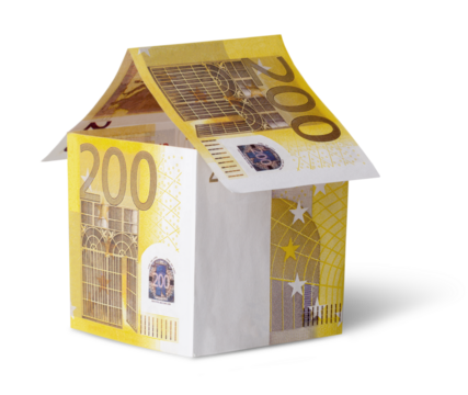 House  is made of European Union Currency