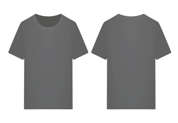 Grey  t shirt. vector illustration