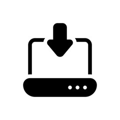 Obraz premium download glyph icon