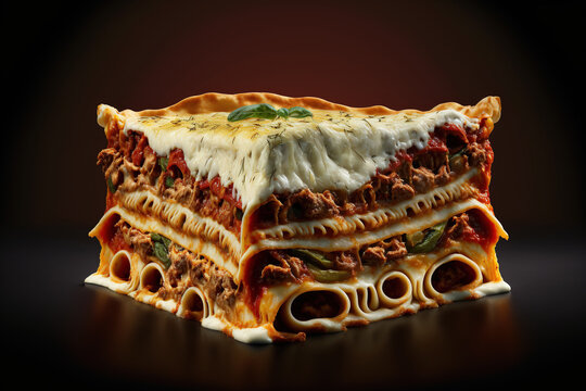 European lasagne. Generative AI