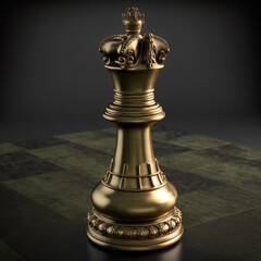 Isolated Chess Piece on White Background