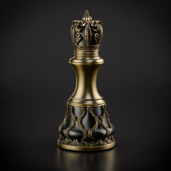 Isolated Chess Piece on White Background