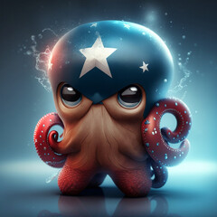Superhero and Sea Creature