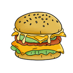 fast food menu, retro style,