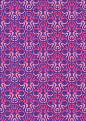 seamless pattern with pink abstract flowers