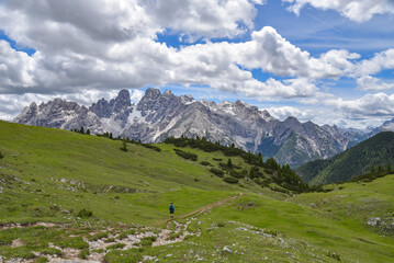 Landschaft mit Bergen in Südtirol