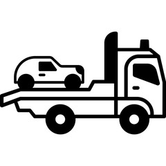 Vehicle lifter truck Trendy Color Vector Icon which can easily modify or edit

