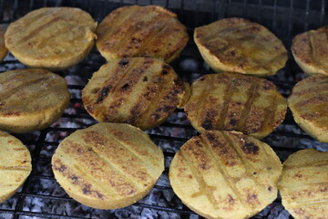 Close up of Kubba Grilled on Fire  Kibbeh Mishwiyyeh Dish Photos