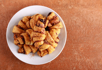 Sweet Rugelach with cinnamon