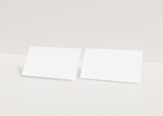 Clean minimal business card mockup