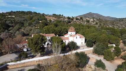 Fototapeta na wymiar Ermita del Remei-Sierra del Montsià-Alcanar-Ulldecona-Tarragona-Catalunya-Spain