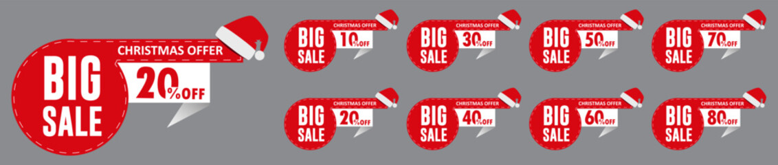 Big sale Christmas sale tag design sets. 