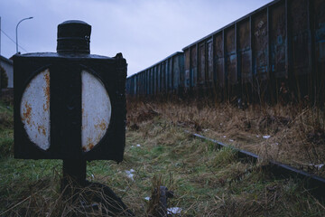 old locomotive train cargo transport