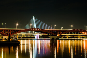 Fototapeta premium 한강 월드컵대교 야경