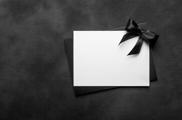 Card for writing your text on a black background.