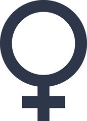 Gender icon symbols. Female sex signs illustration.