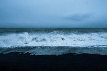 stormy sea waves