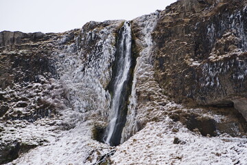 waterfall in the mountains