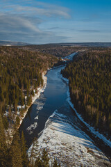 river in taiga