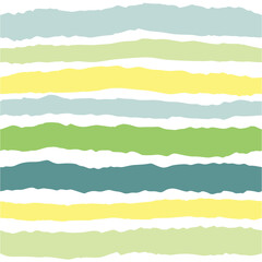 Tile yellow, orange and blue stripes summer vecor pattern or background - obrazy, fototapety, plakaty