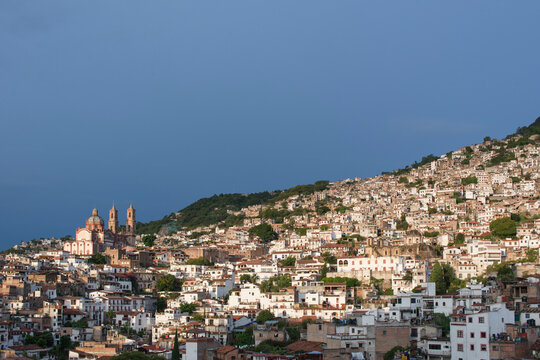 View of Taxco in Guerrero, Mexico.