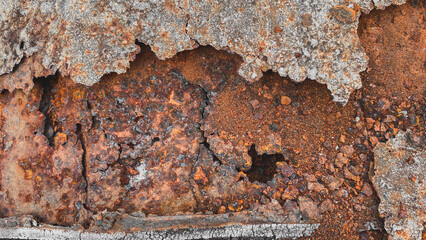 Old zinc background with dust and scratches. 