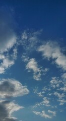 blue sky with clouds