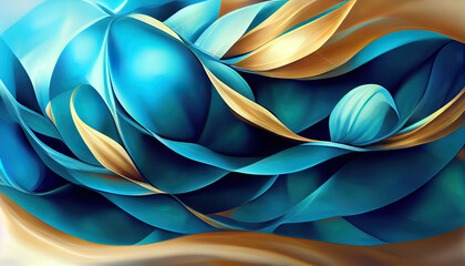 Christmas art abstract background on blue