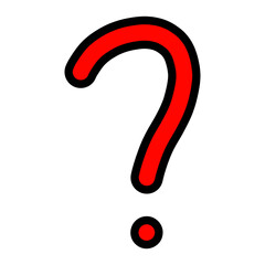 물음표 일러스트